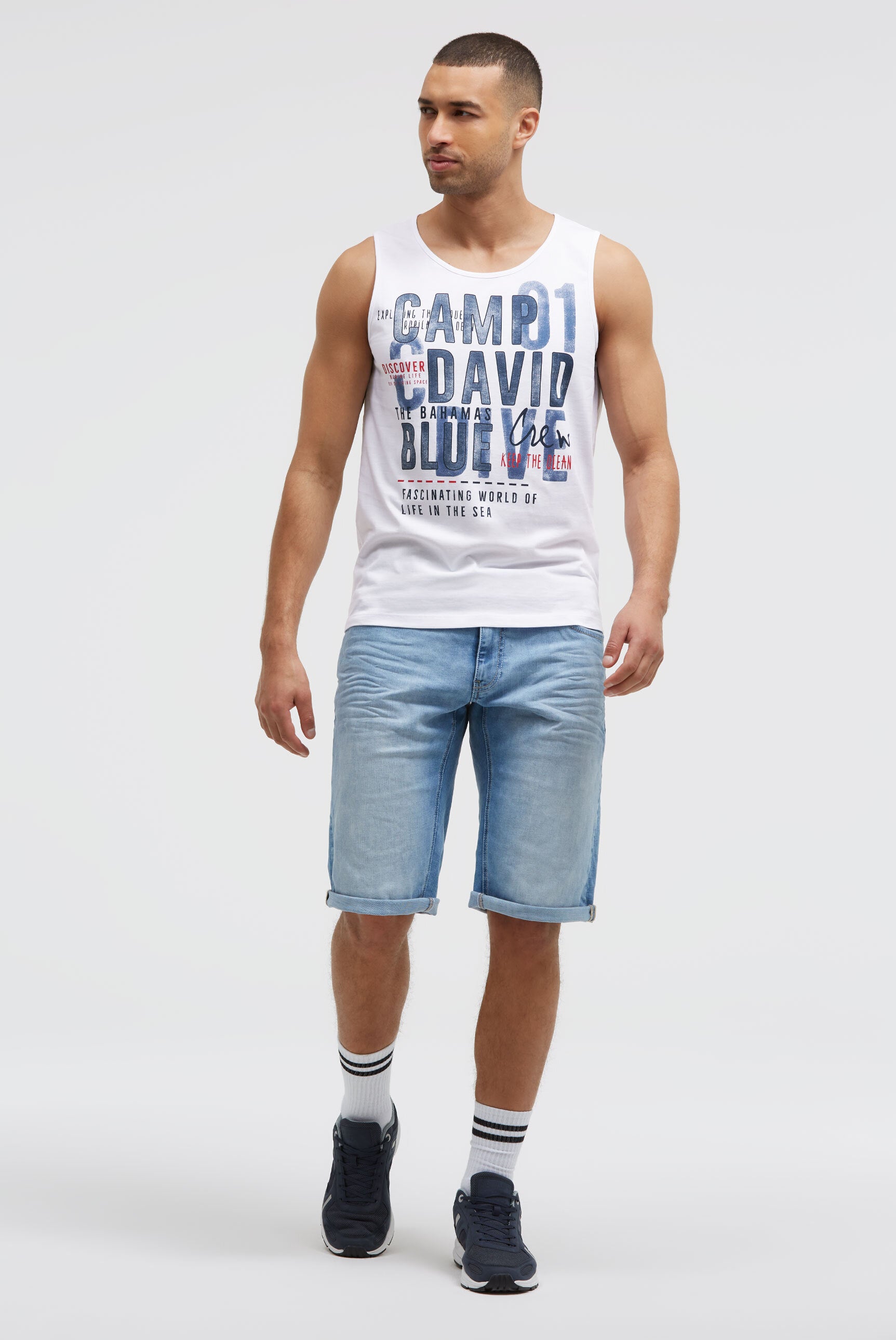 Muskelshirt mit Logo Prints - 3