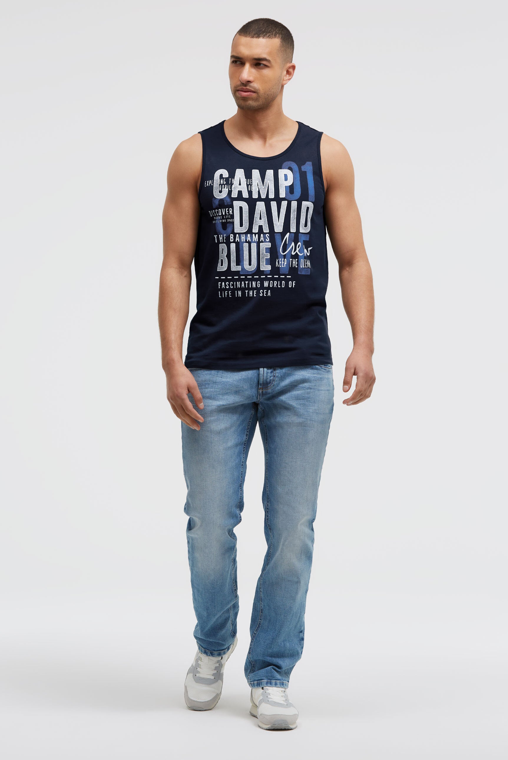 Muskelshirt mit Logo Prints