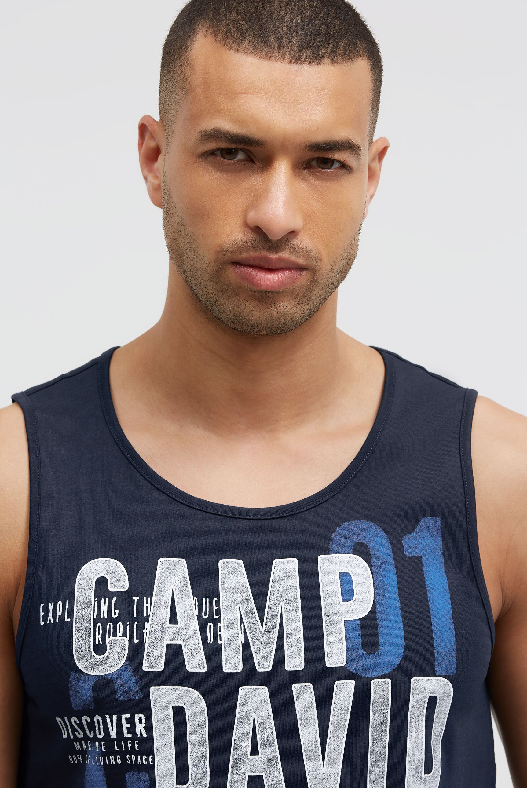 Muskelshirt mit Logo Prints
