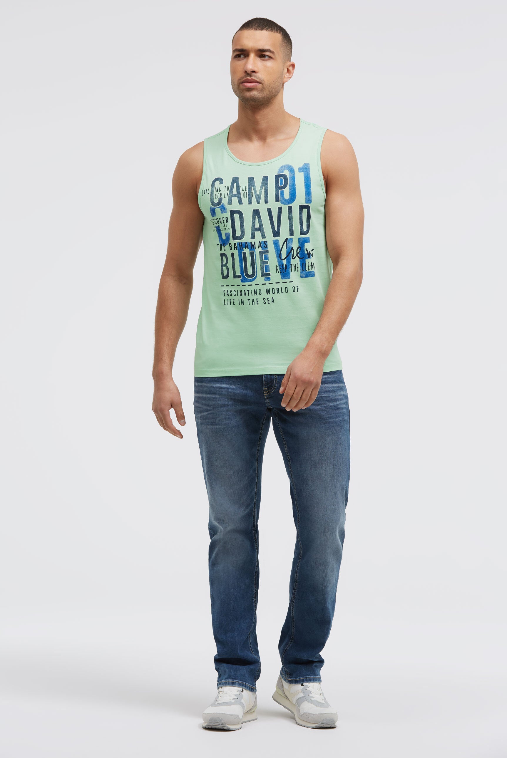 Muskelshirt mit Logo Prints