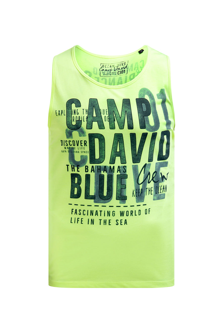 Muskelshirt mit Logo Prints neon lime