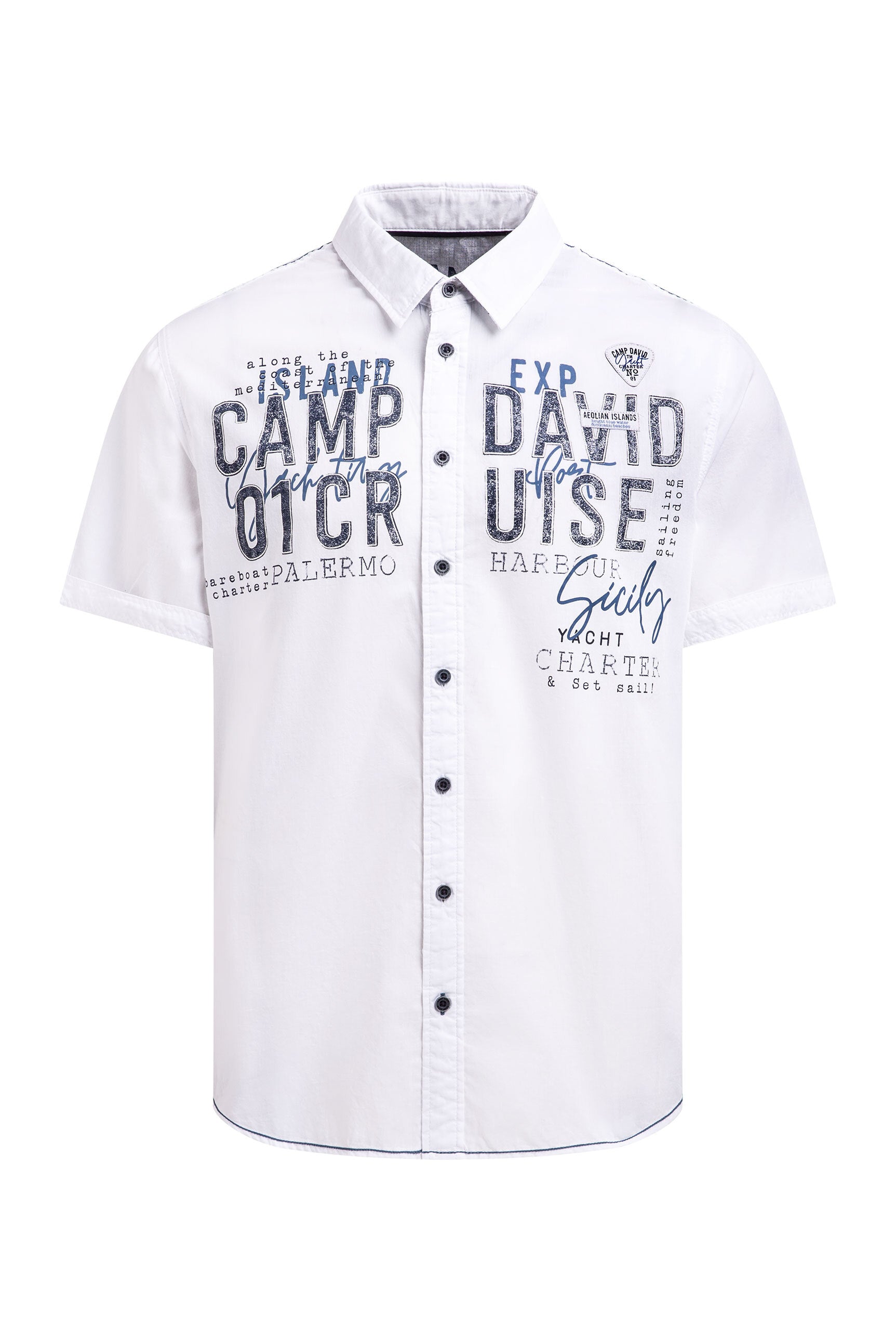 Lekka koszula z krótkim rękawem i grafiką z logo