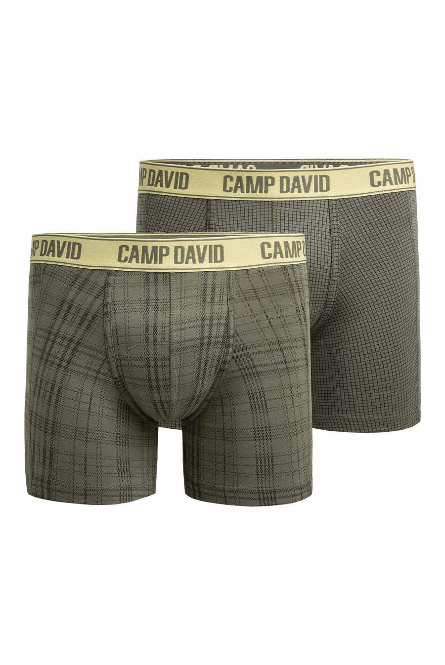 Boxershorts mit All Over Print, 2er-Pack khaki / khaki