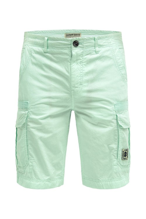 Cargo Shorts mit  tonigen Tapes light mint