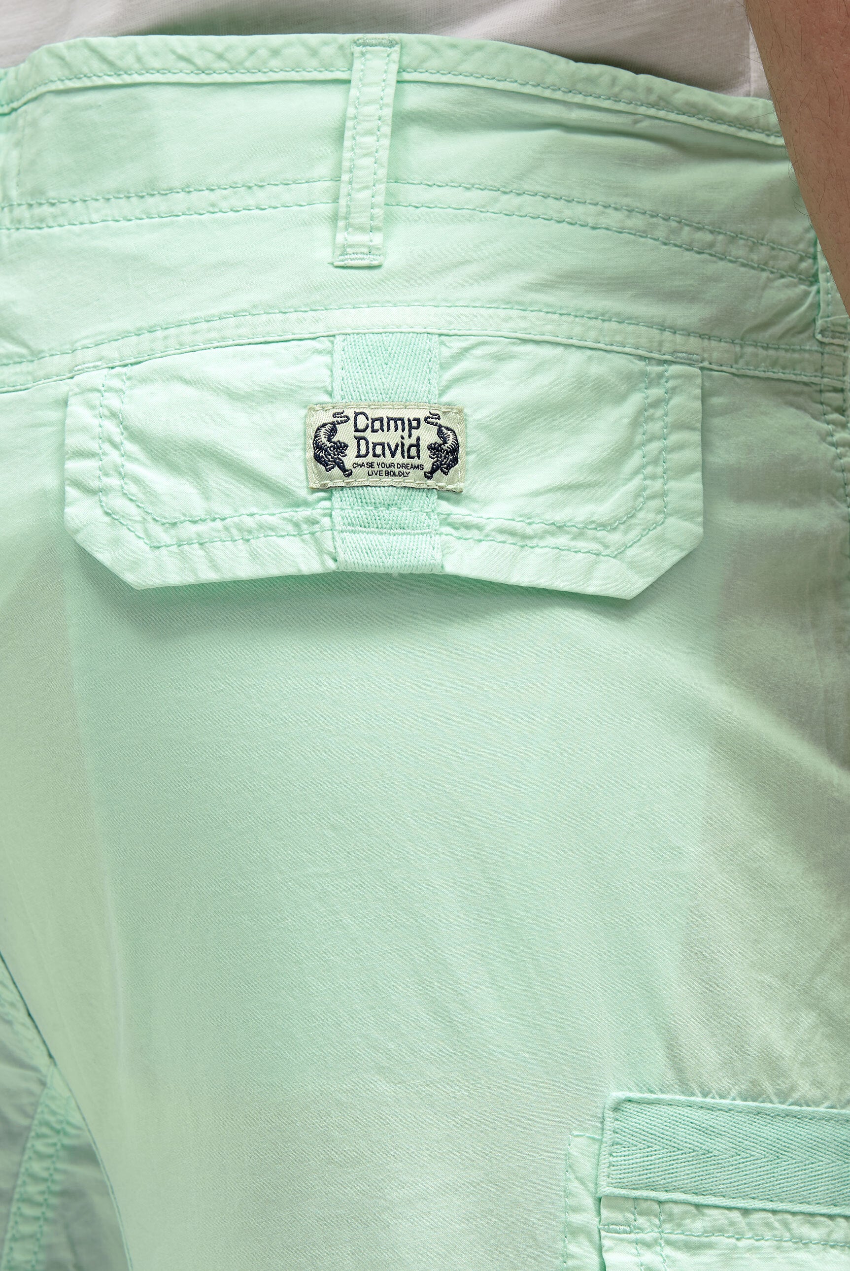 Cargo Shorts mit tonigen Tapes light mint - 8