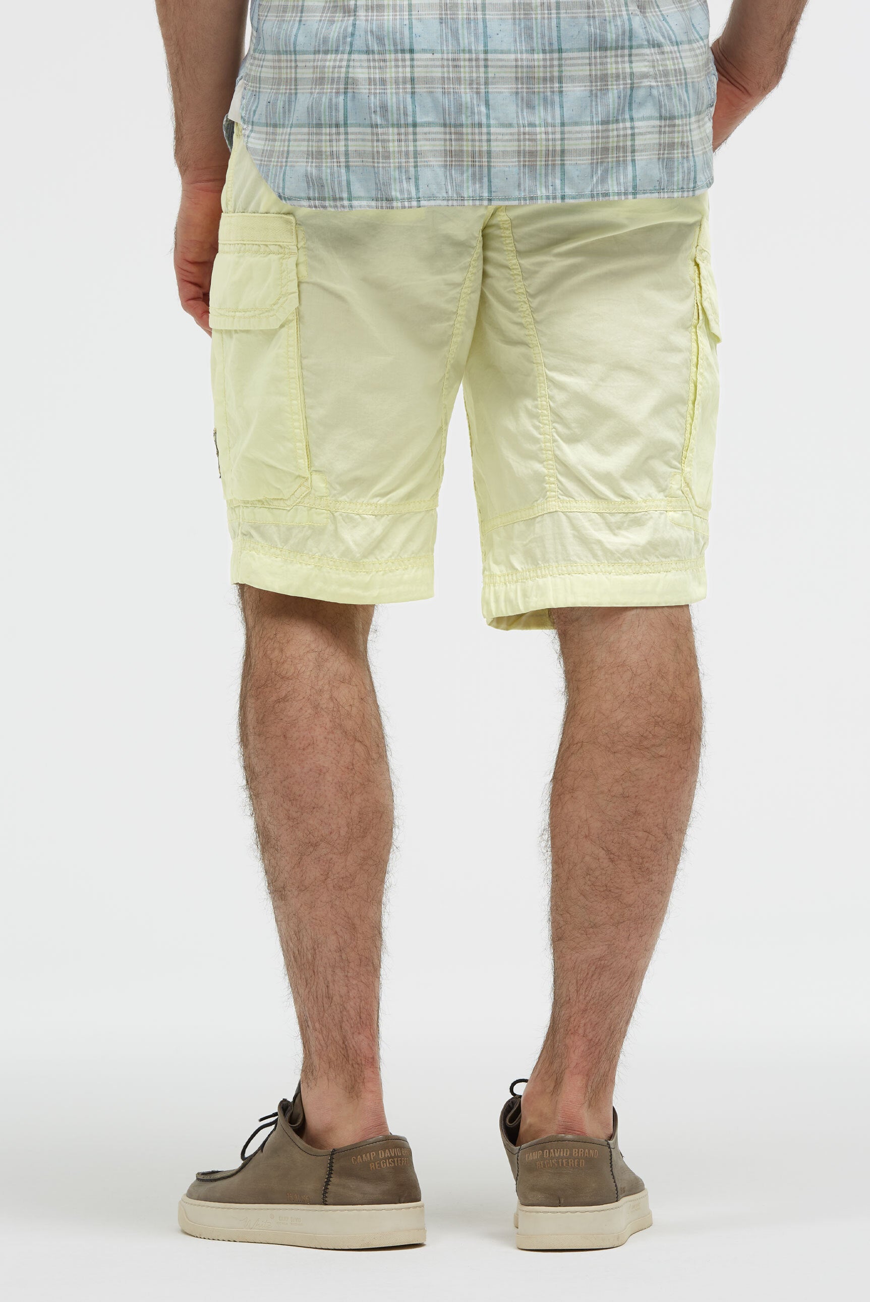 Cargo Shorts mit tonigen Tapes lemon juice - 5