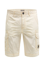 Cargo Shorts mit tonigen Tapes dark ivory