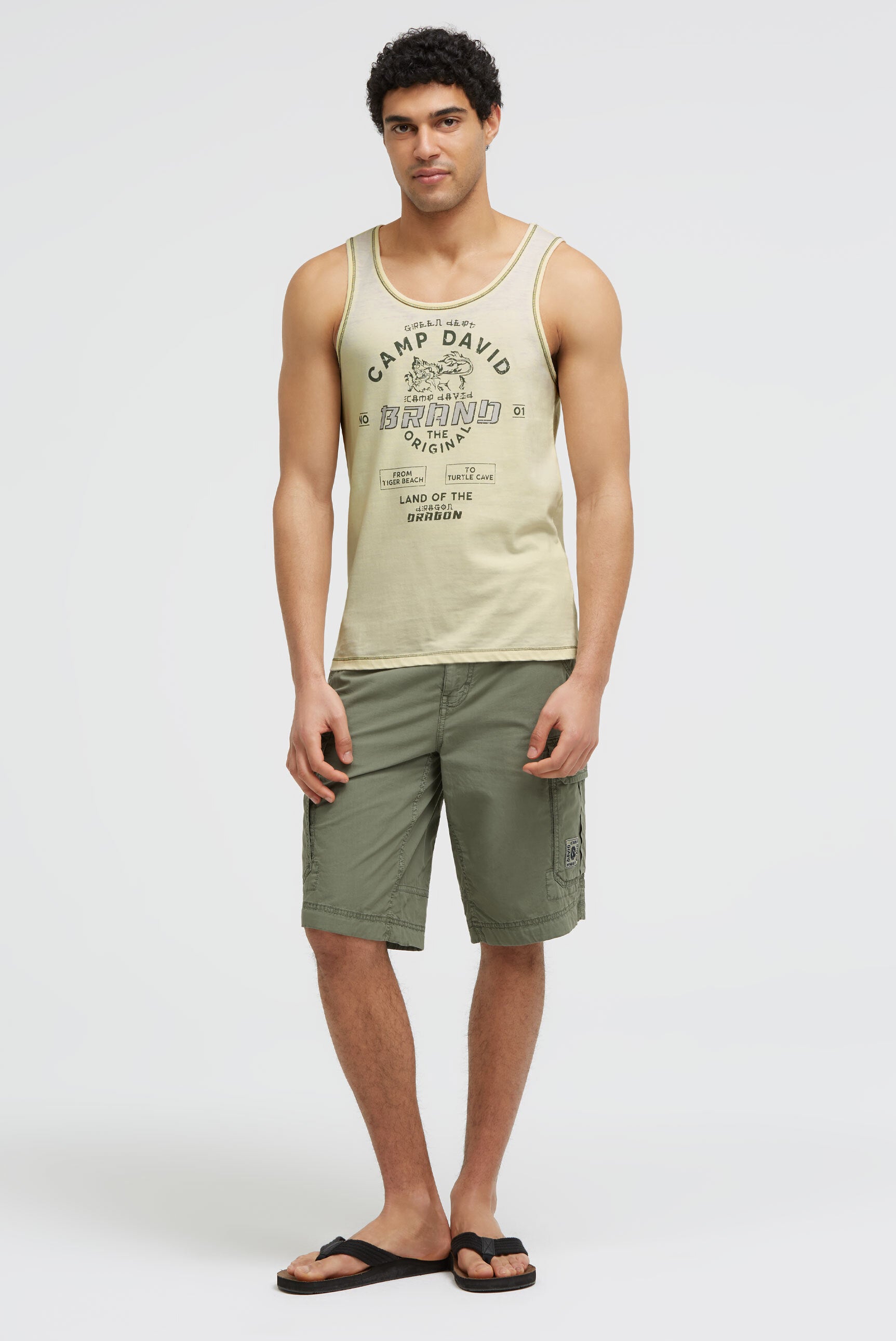 Muskelshirt mit Ausbrenner-Effekten und Print lemon juice - 3