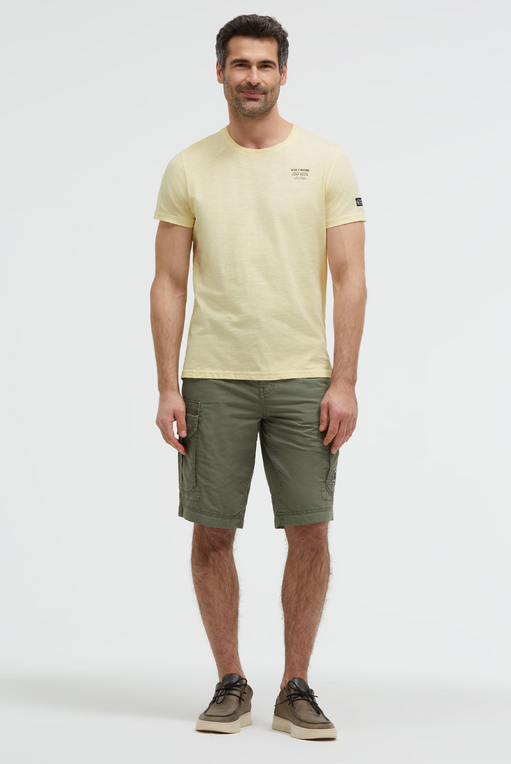 T-Shirt Rundhals mit Backprint lemon juice - 4