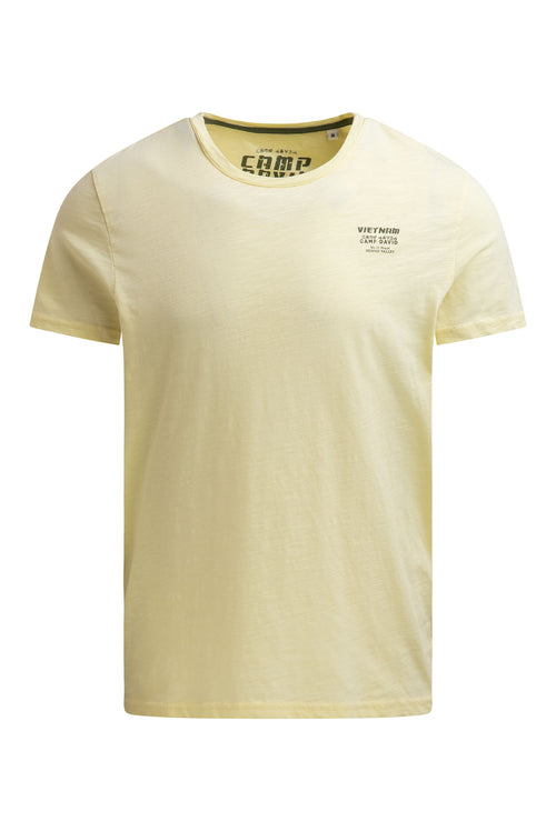 T-shirt z okrągłym dekoltem i nadrukiem z tyłu