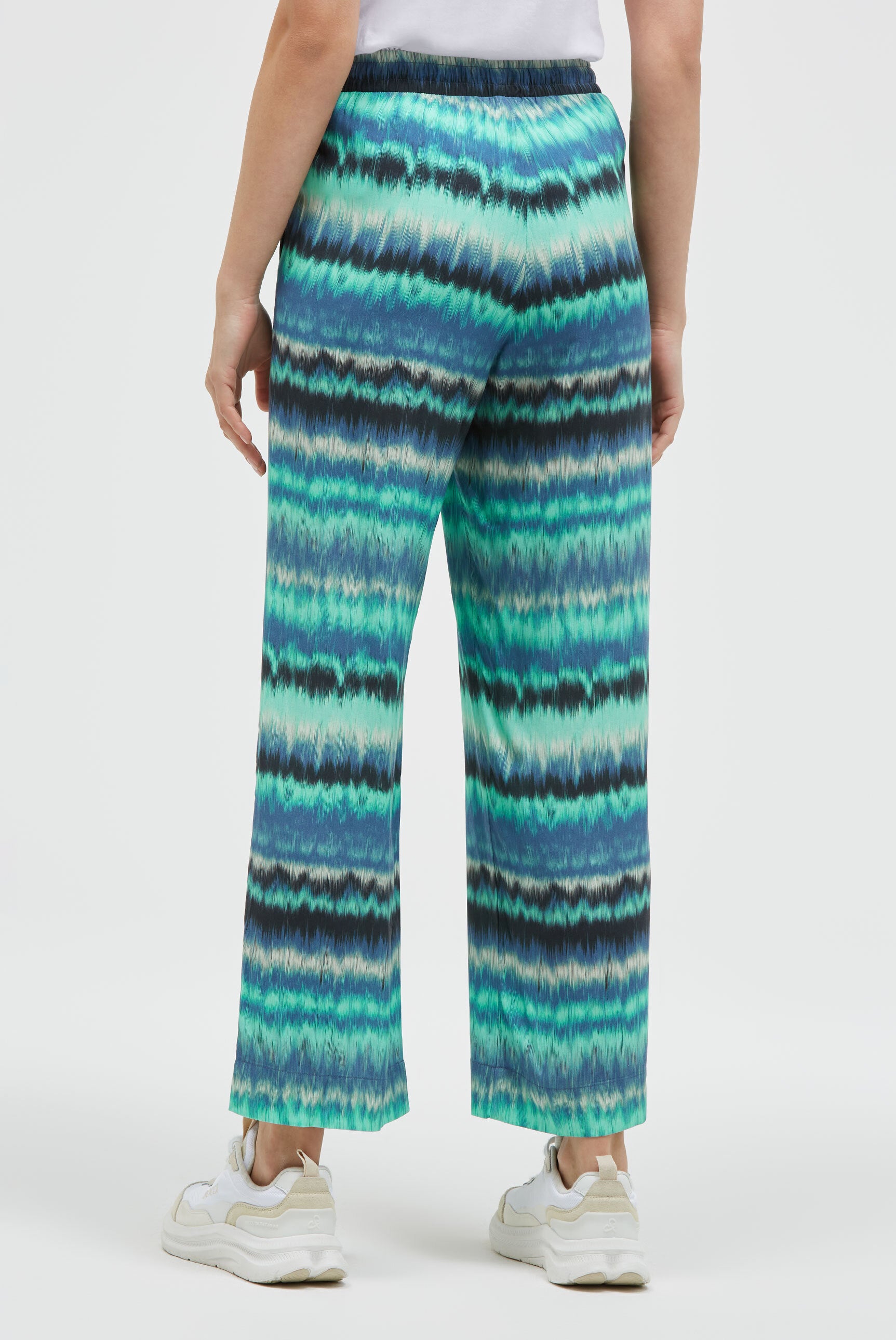 Palazzohose mit All Over Print soft azure - 5