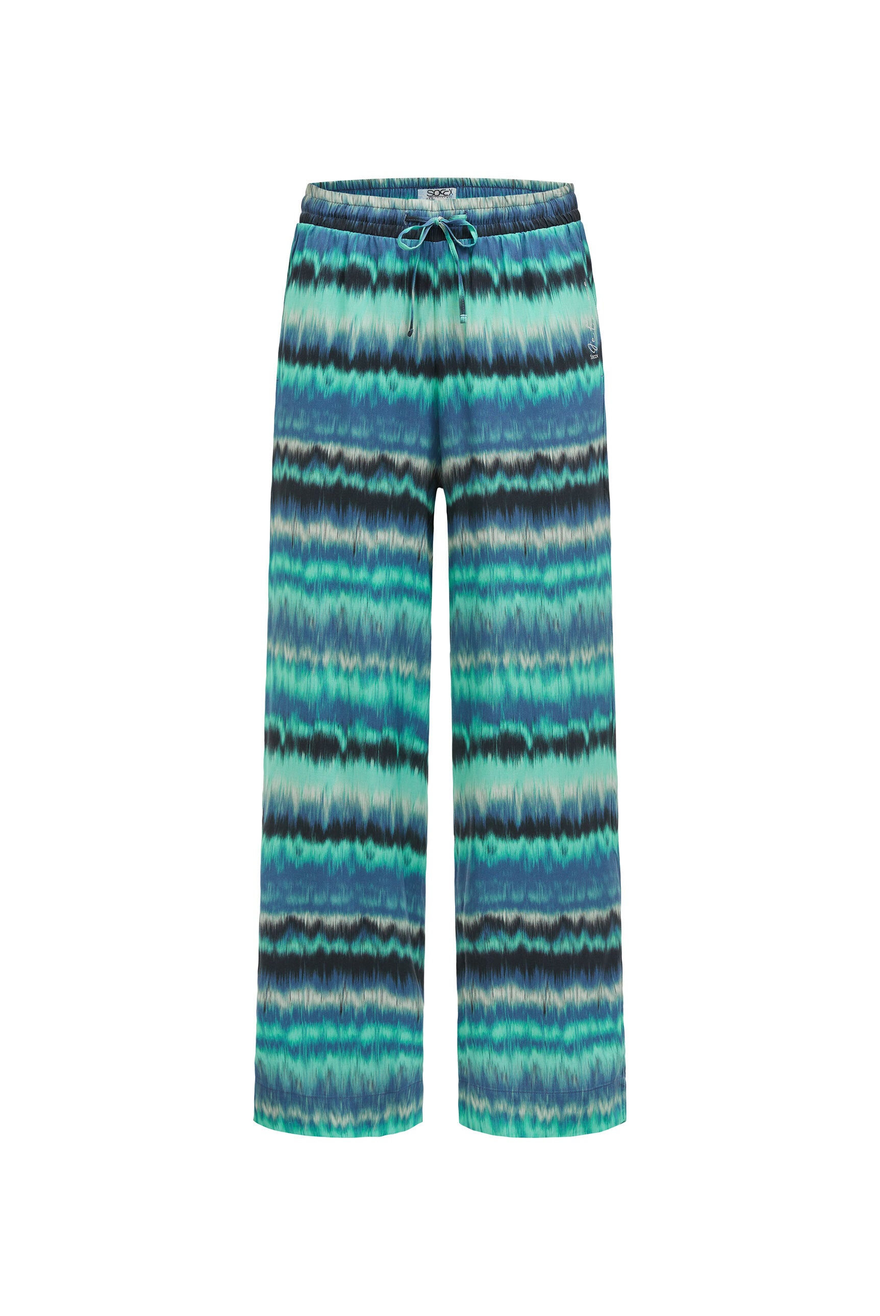 Palazzohose mit All Over Print soft azure - 1