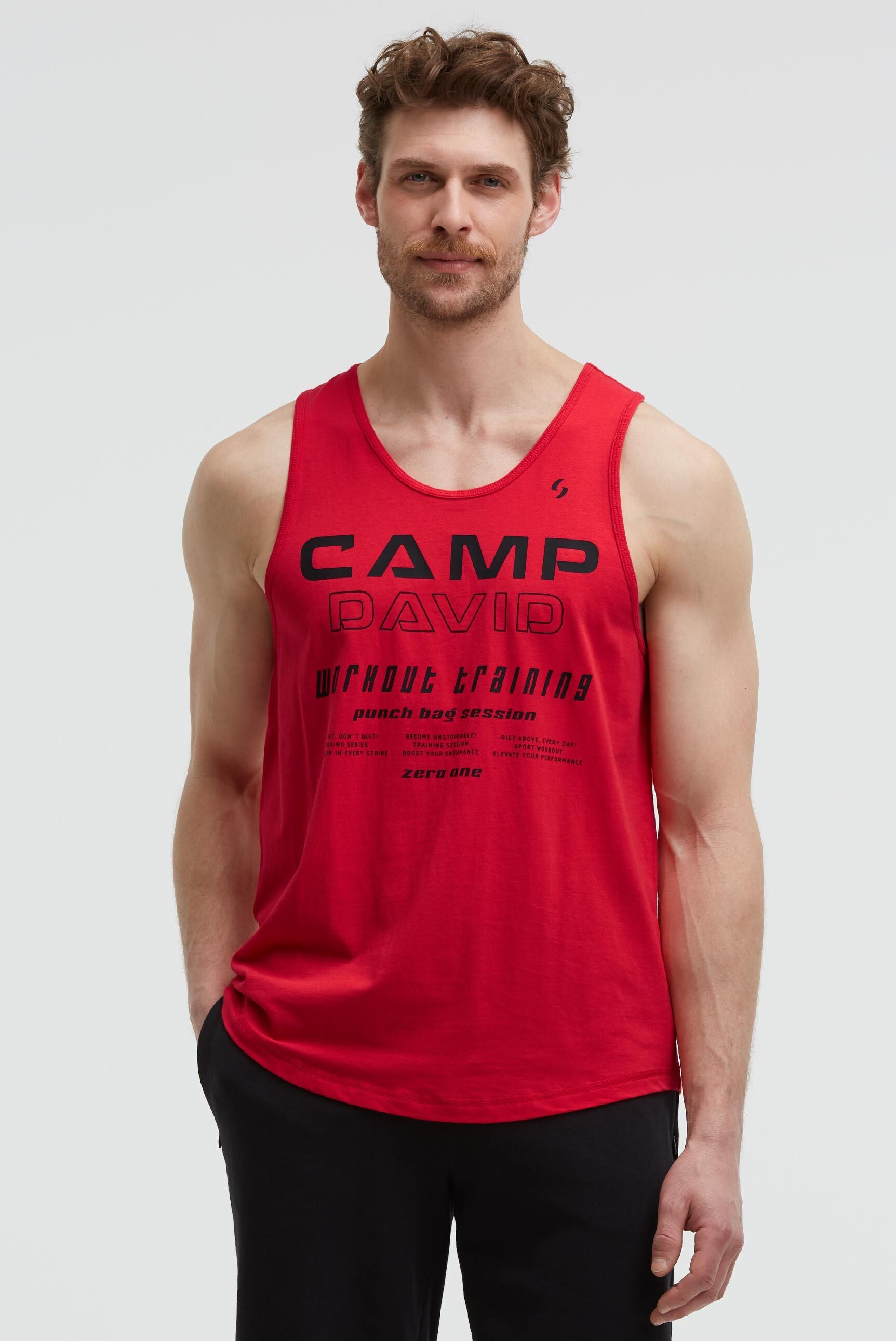 Muskelshirt mit Label Prints - 2