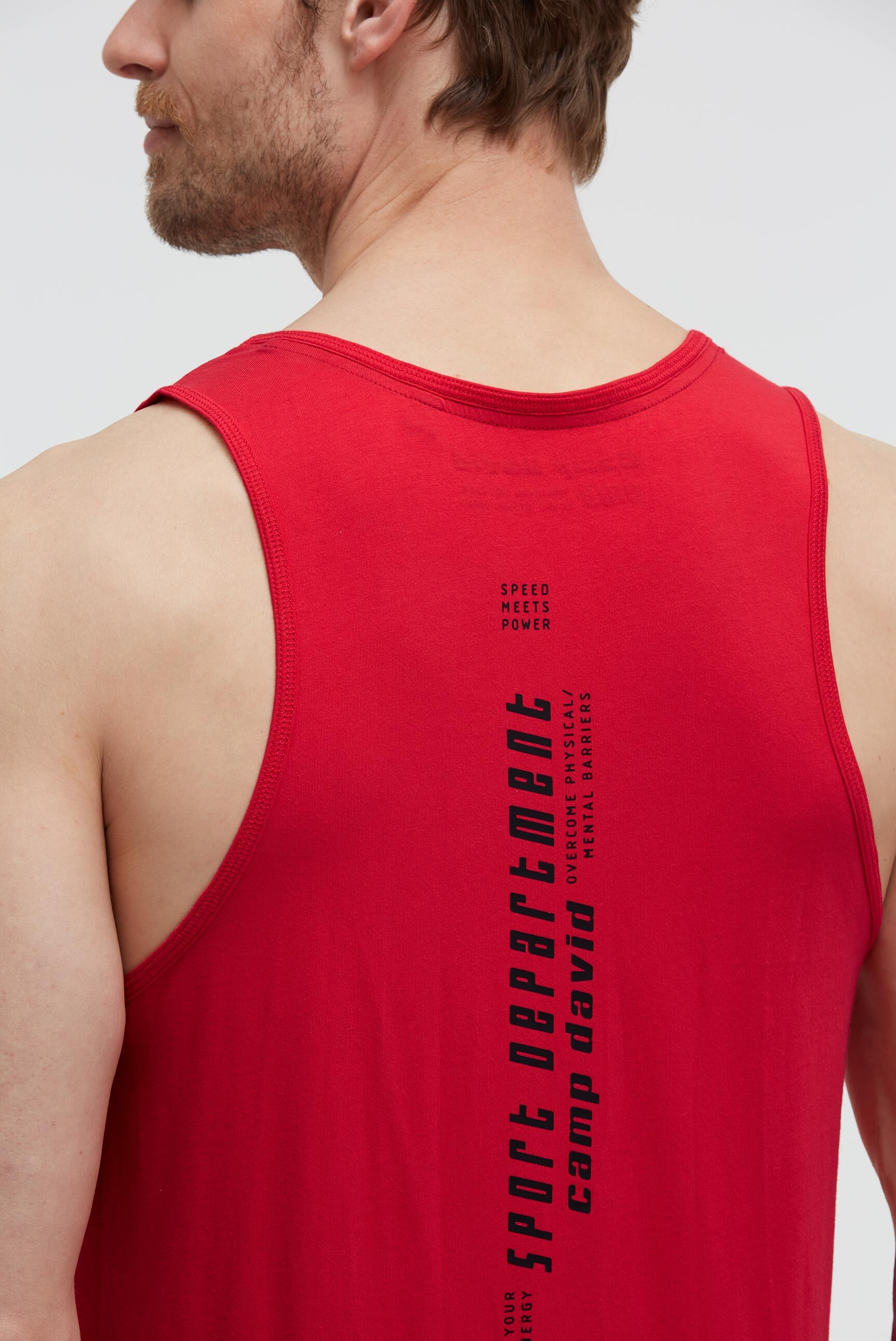 Muskelshirt mit Label Prints - 6
