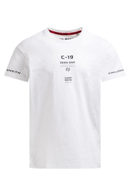 T-Shirt Relaxed Fit mit Artworks opticwhite