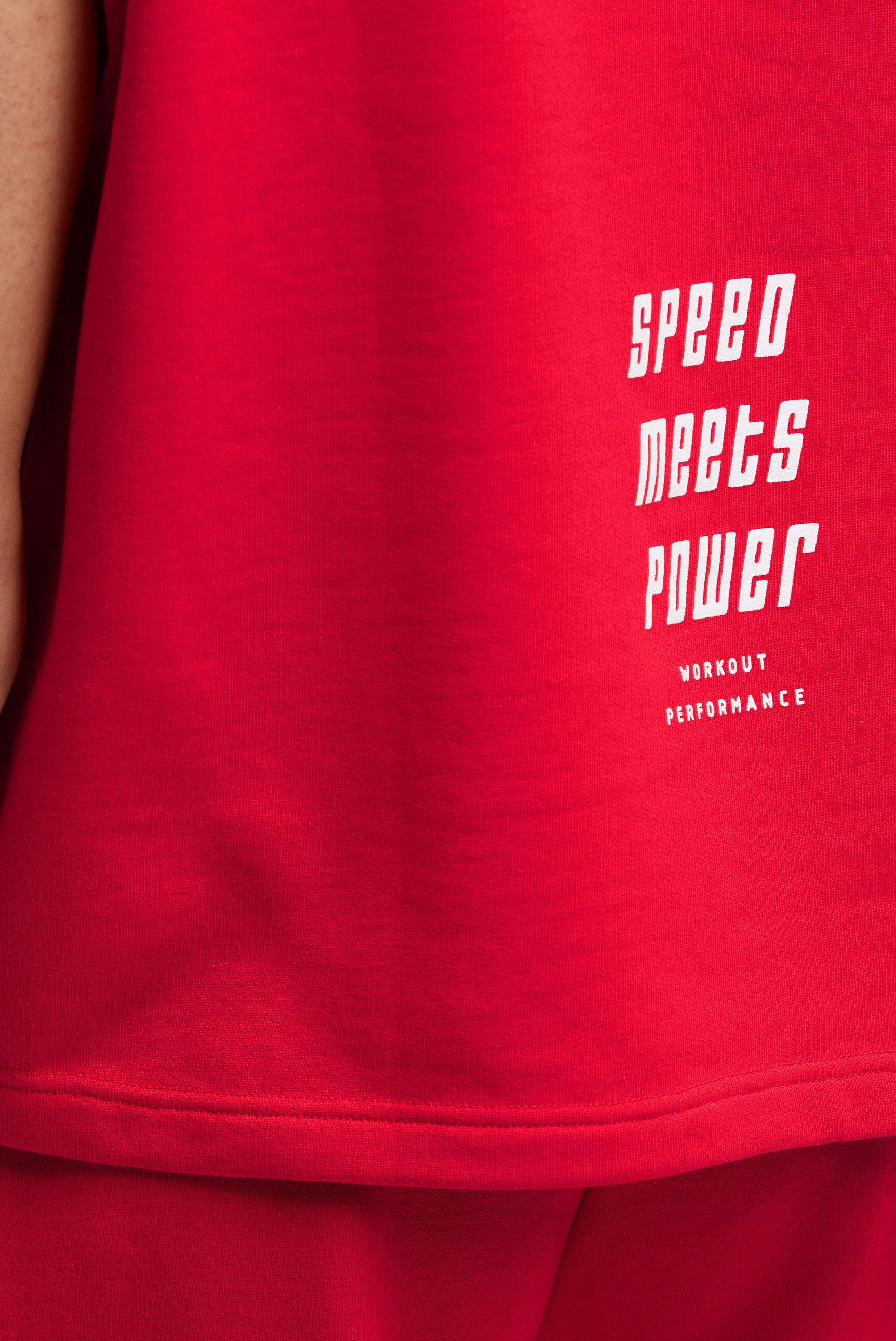 Bluza z kapturem bez rękawów z markowymi nadrukami - 6