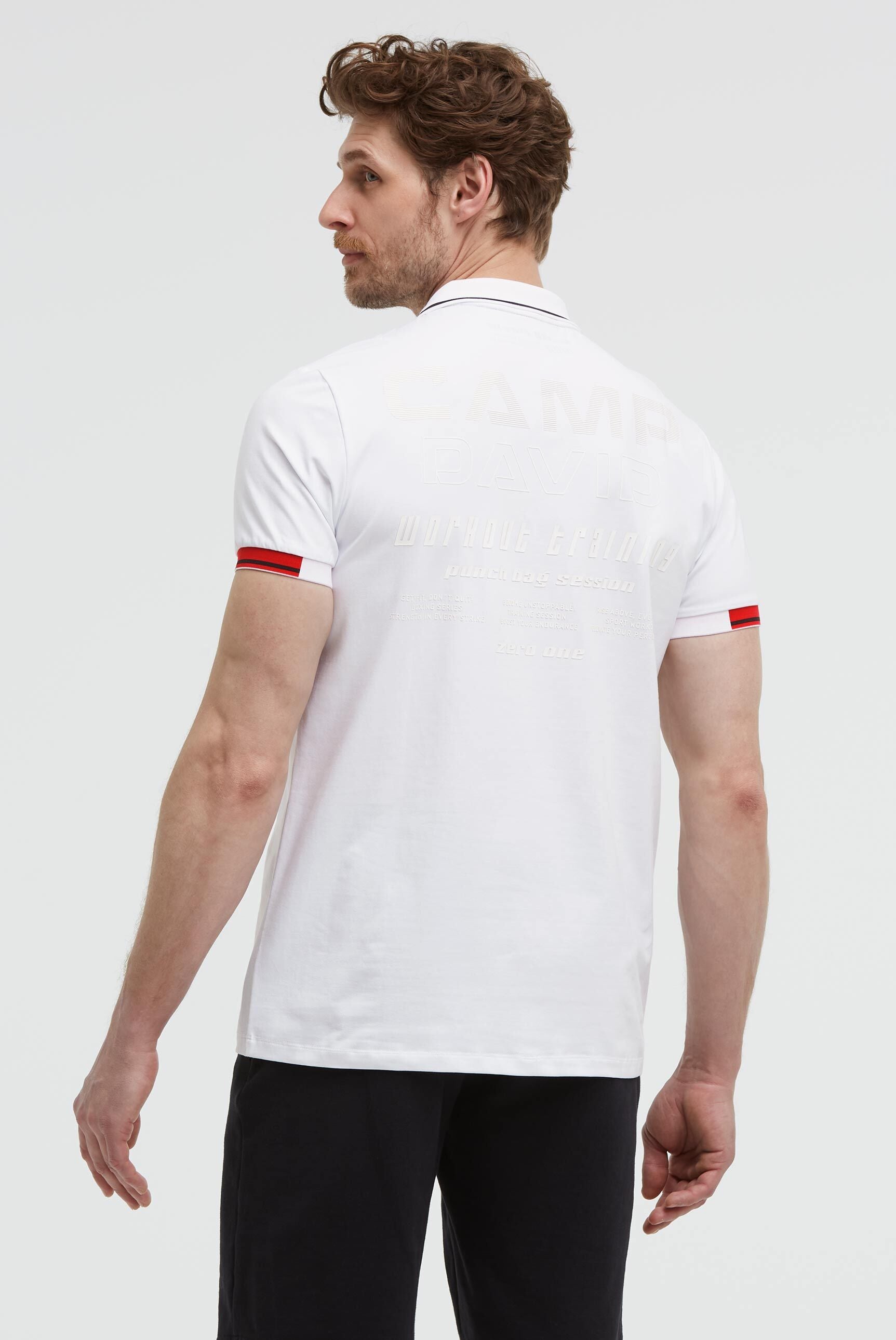 Poloshirt Kurzarm mit Rücken-Artwork