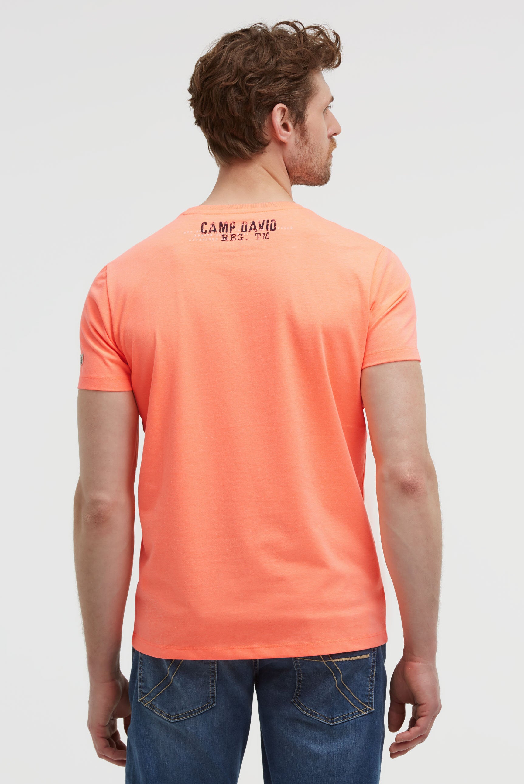 T-shirt z okrągłym dekoltem z nadrukami z logo - 5