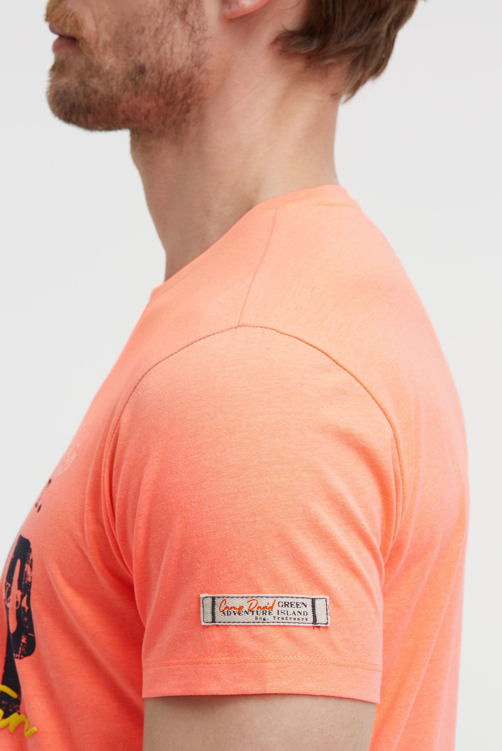 T-shirt z okrągłym dekoltem z nadrukami z logo - 6
