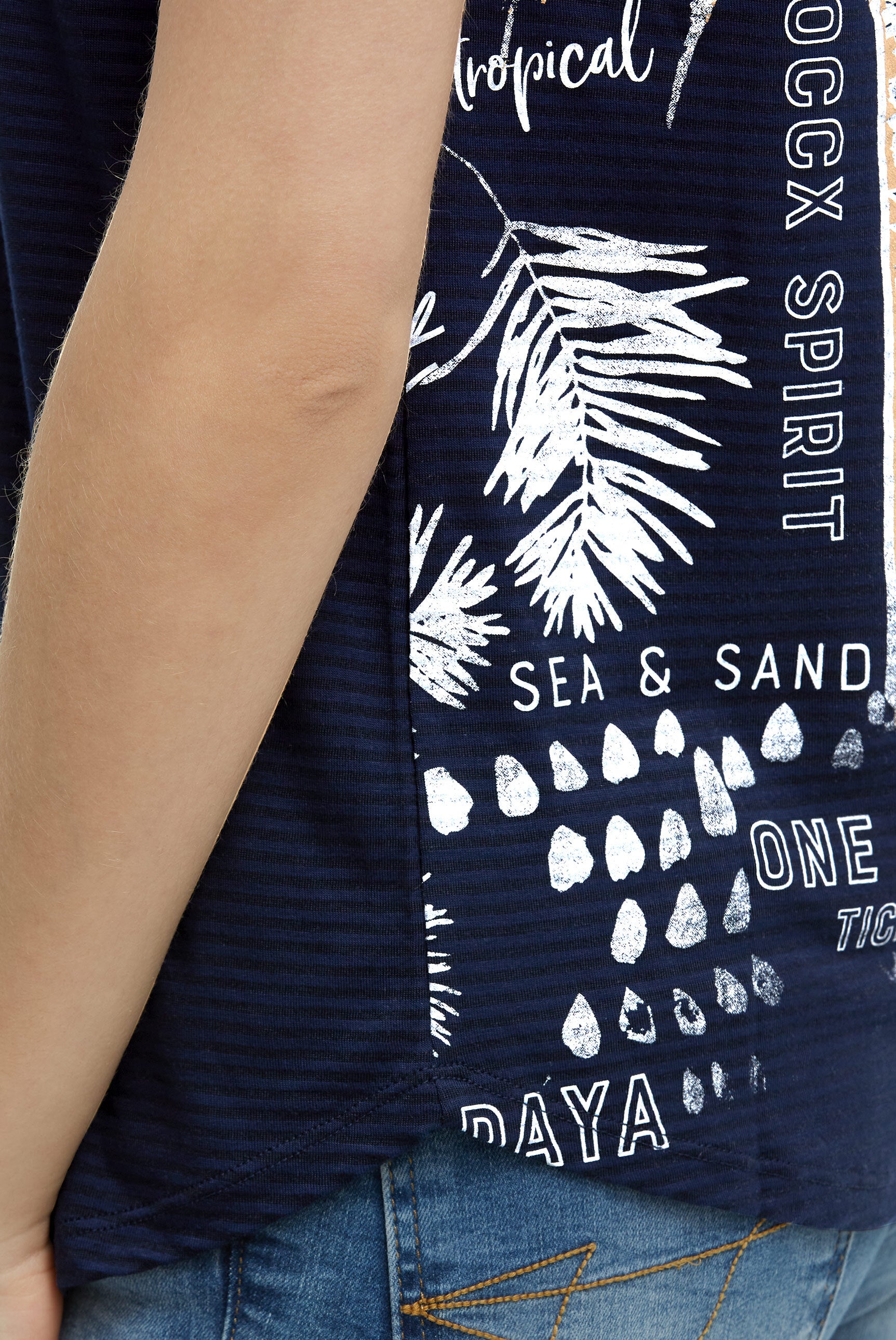 Shirt mit All Over Print auf dem Rücken blue navy - 7