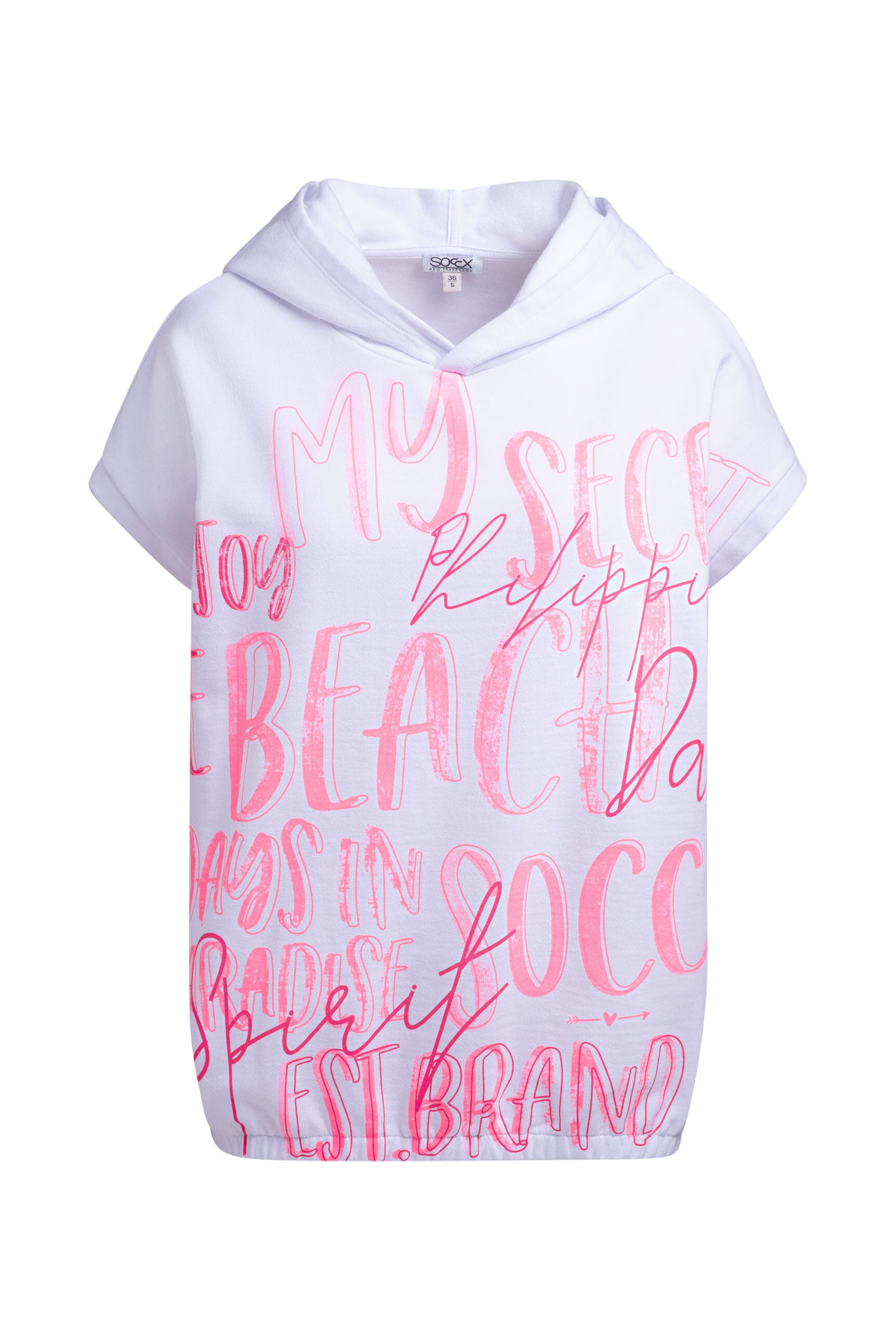 Ärmelloser-Hoodie mit All Over Print opticwhite