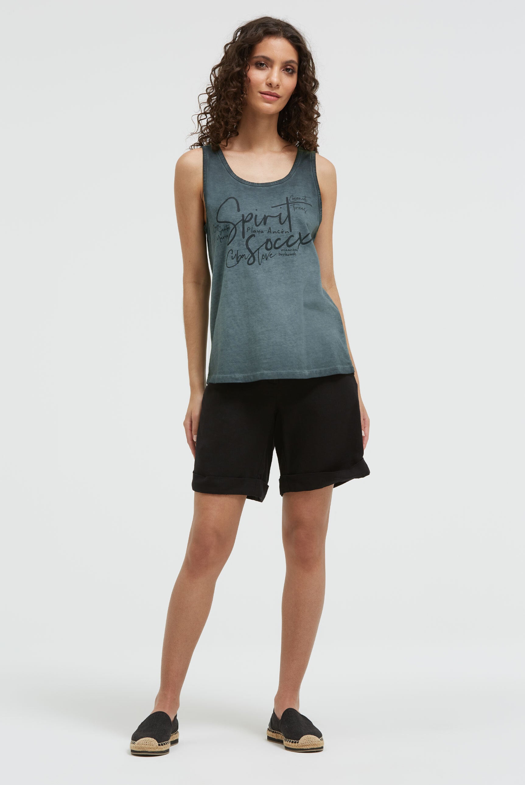 Top Inside Oil Dyed z nadrukiem logo 