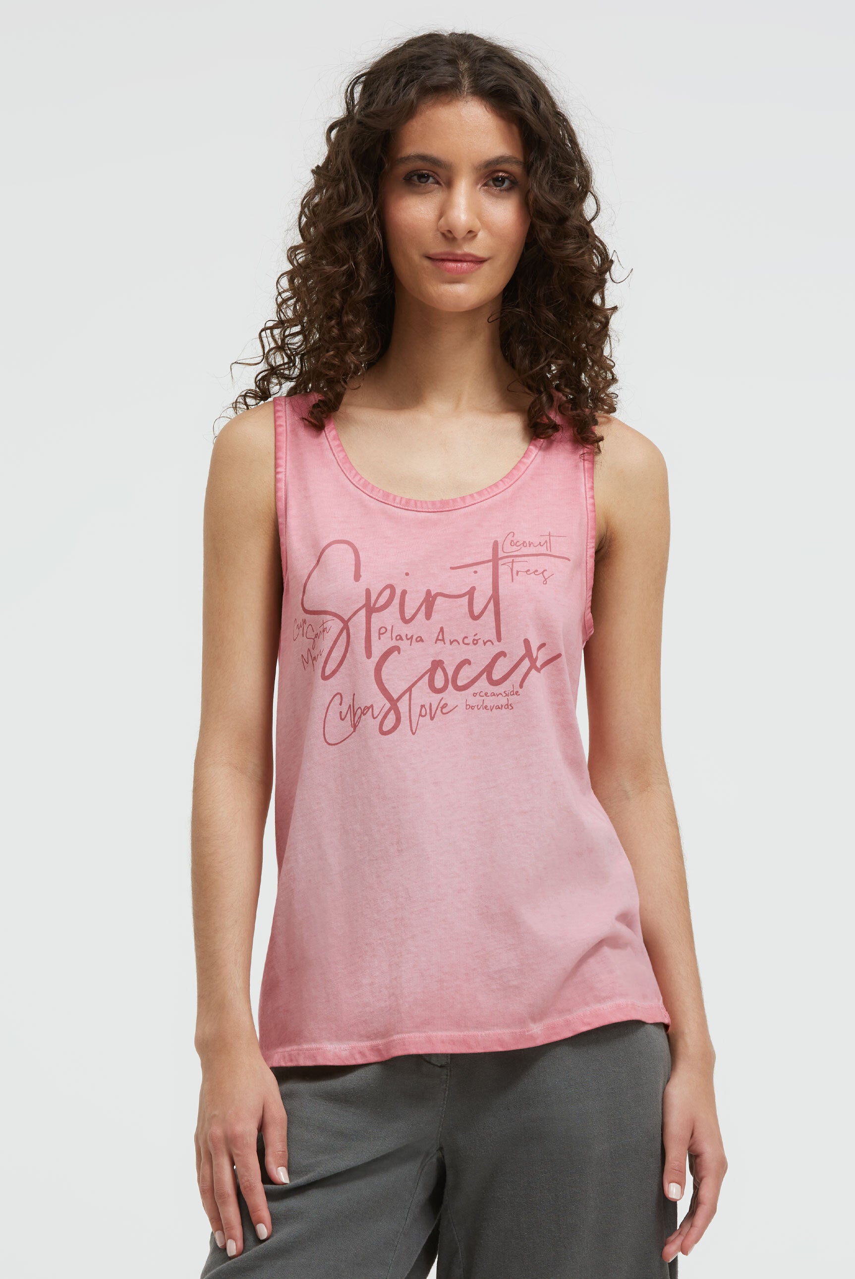 Top Inside Oil Dyed z nadrukiem logo 