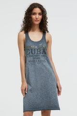Sukienka typu tank top z nadrukiem z brokatem