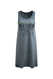 Sukienka typu tank top z nadrukiem z brokatem