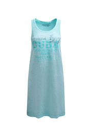 Sukienka typu tank top z nadrukiem z brokatem