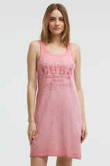 Sukienka typu tank top z nadrukiem z brokatem