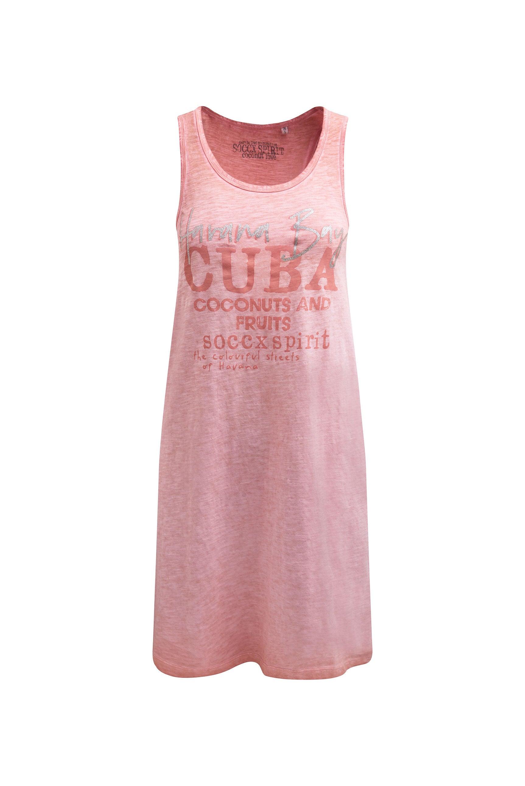 Sukienka typu tank top z nadrukiem z brokatem