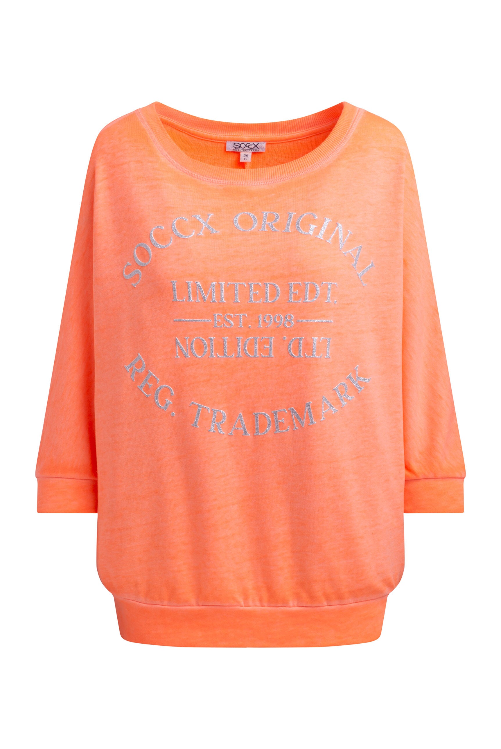 Bluza basic ze skróconymi rękawami i grafiką