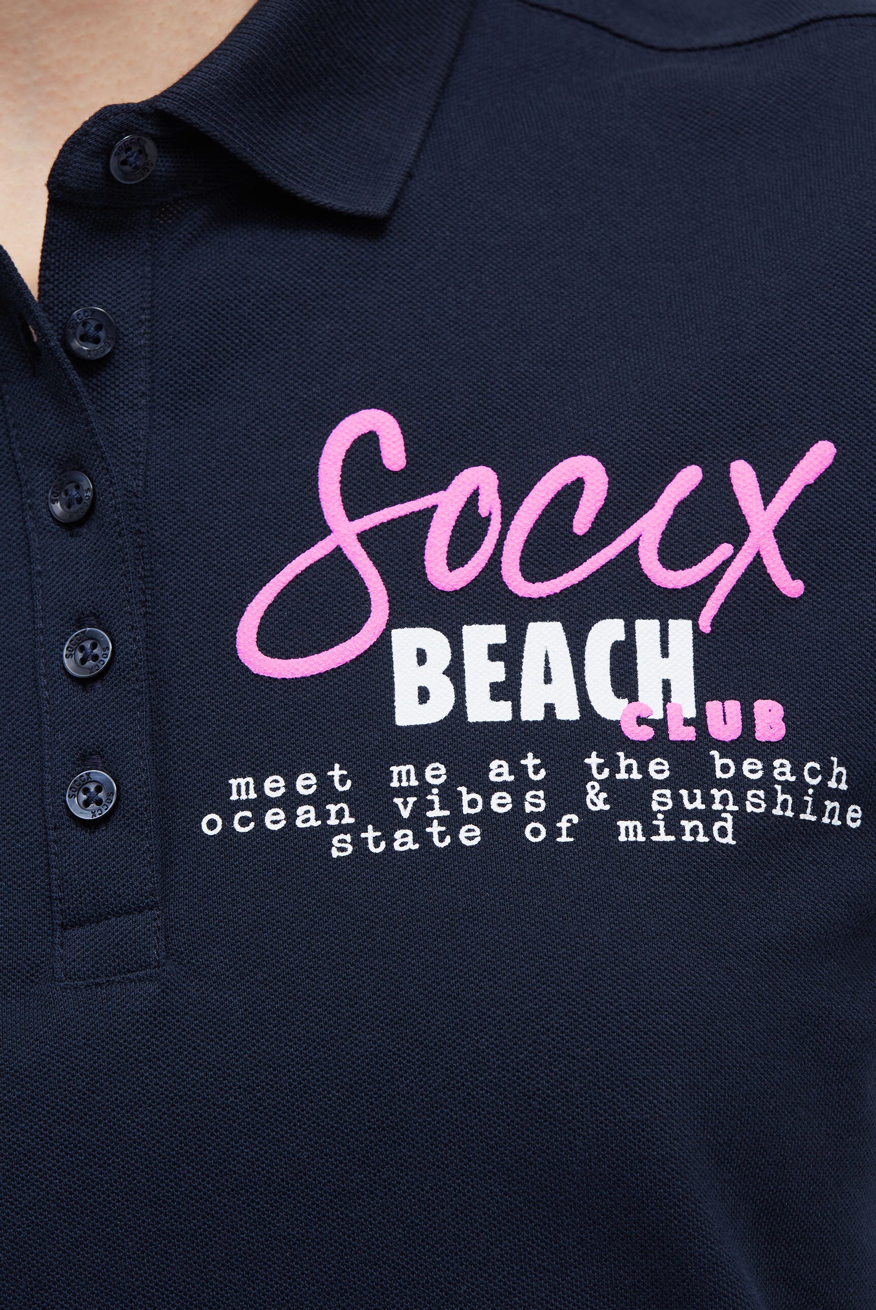 Basic Poloshirt aus Pikee mit Backprint - 6