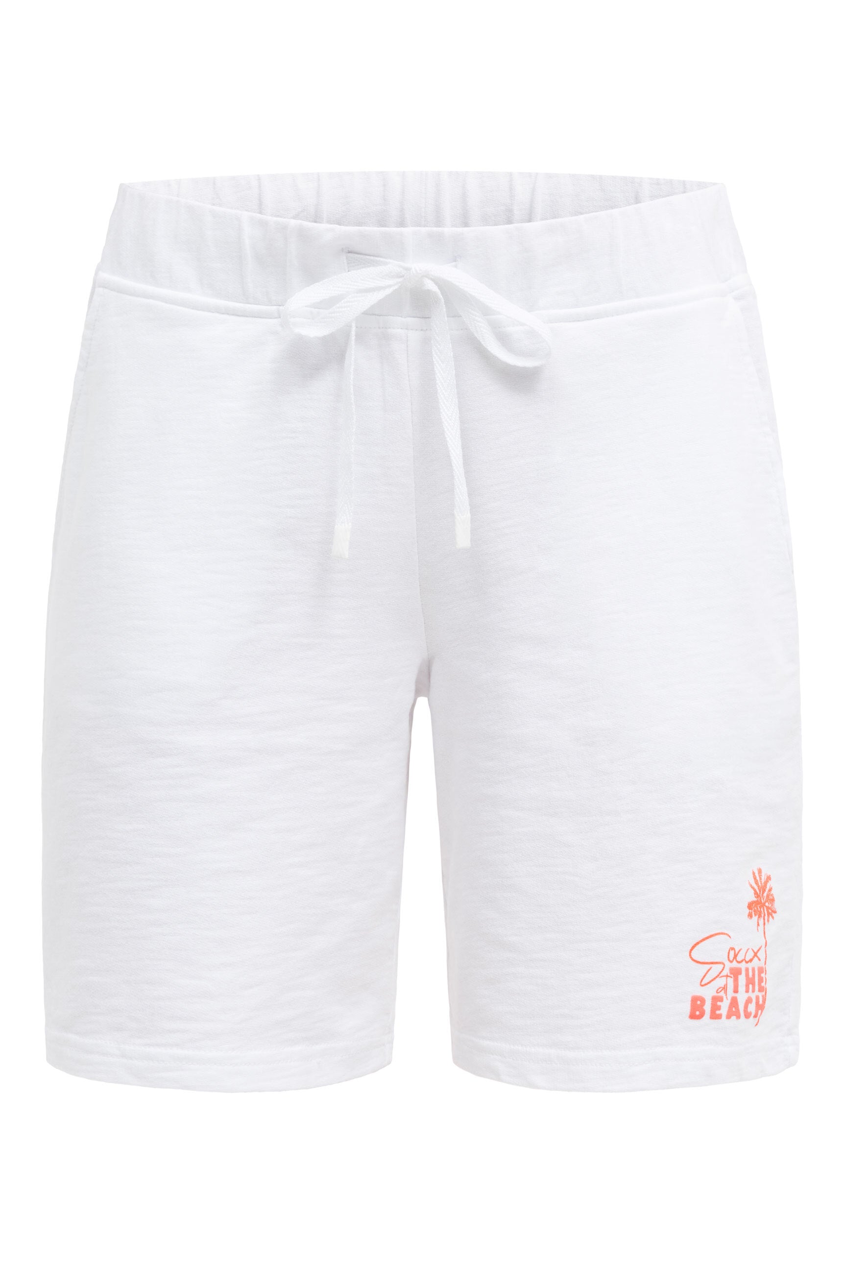 Sweatshorts Oil Dyed mit Label Print opticwhite
