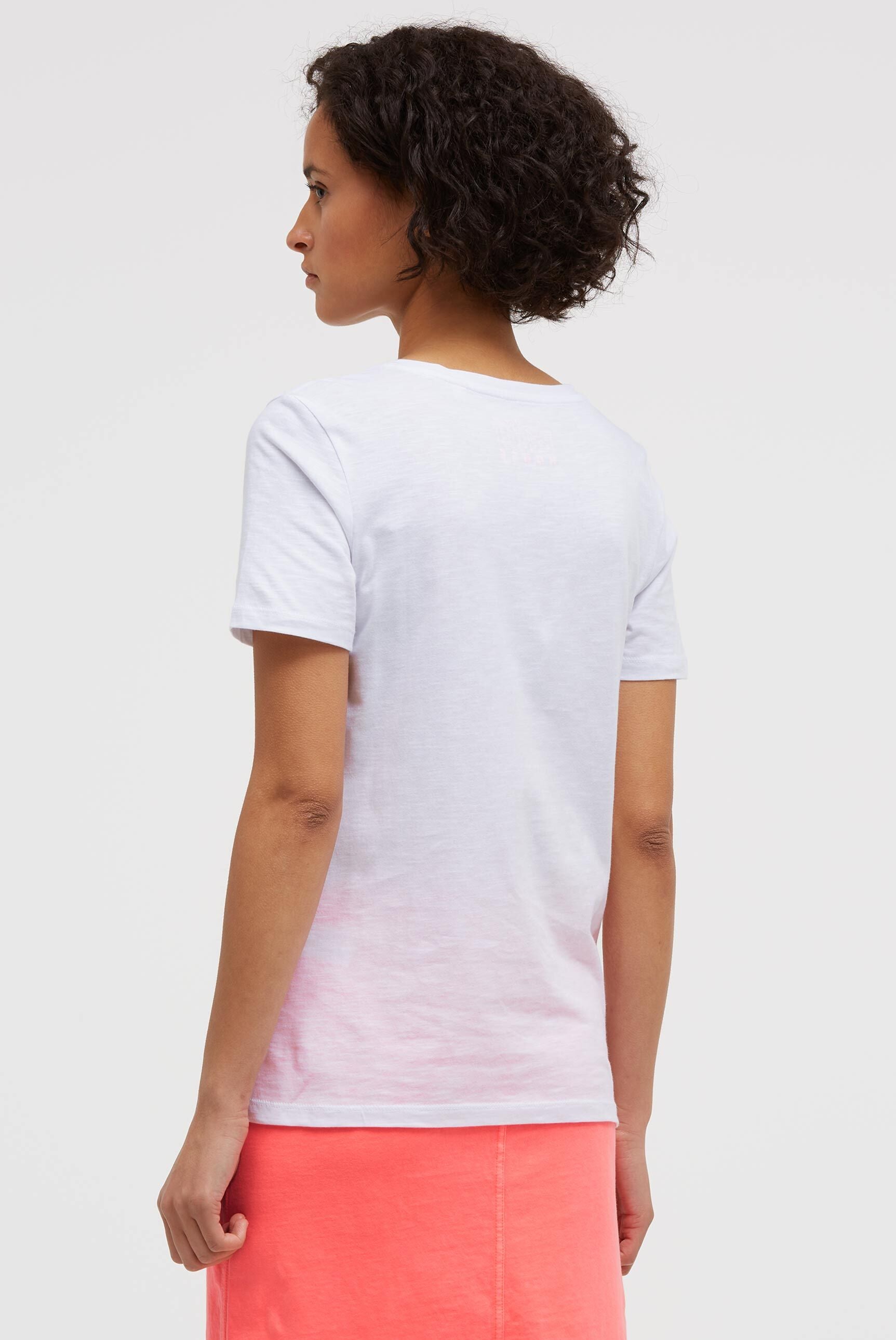 T-Shirt Rundhals mit Artwork opticwhite - 5