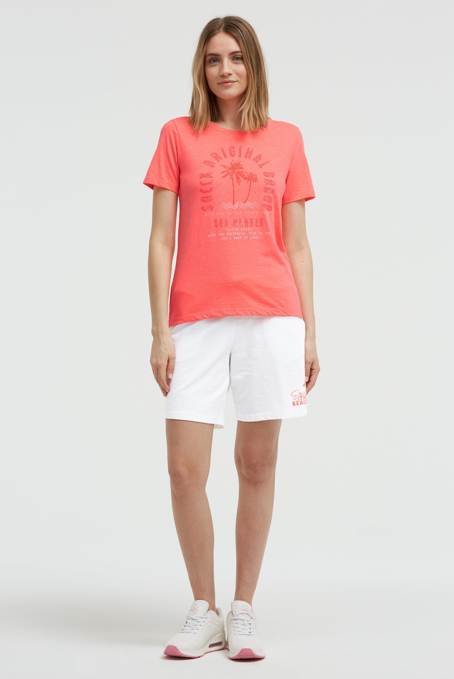T-shirt z okrągłym dekoltem i grafiką