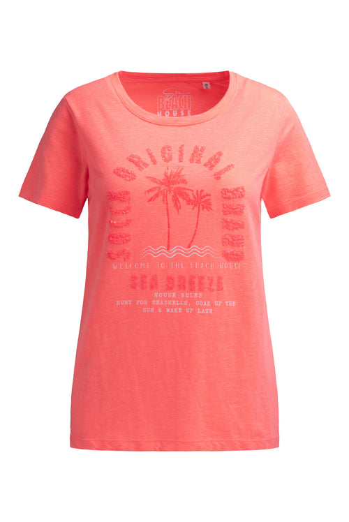 T-shirt z okrągłym dekoltem i grafiką