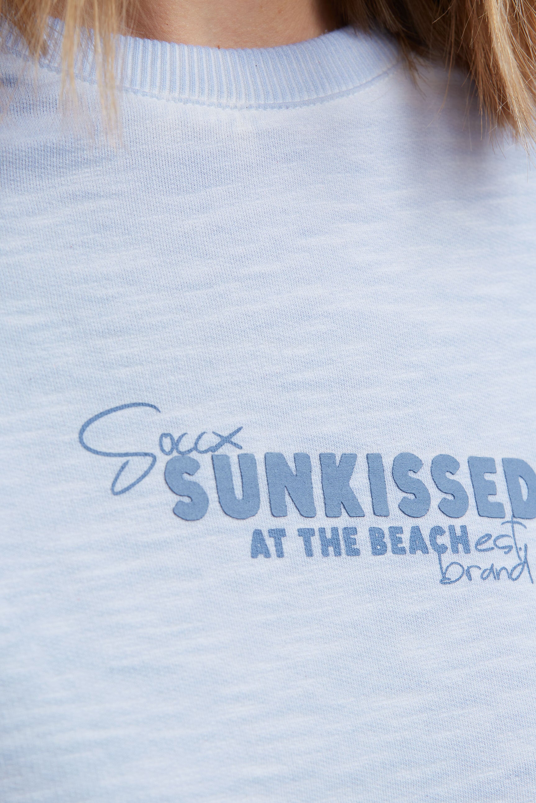 Kurzarm-Sweatshirt mit Back-Artwork soft ocean - 6
