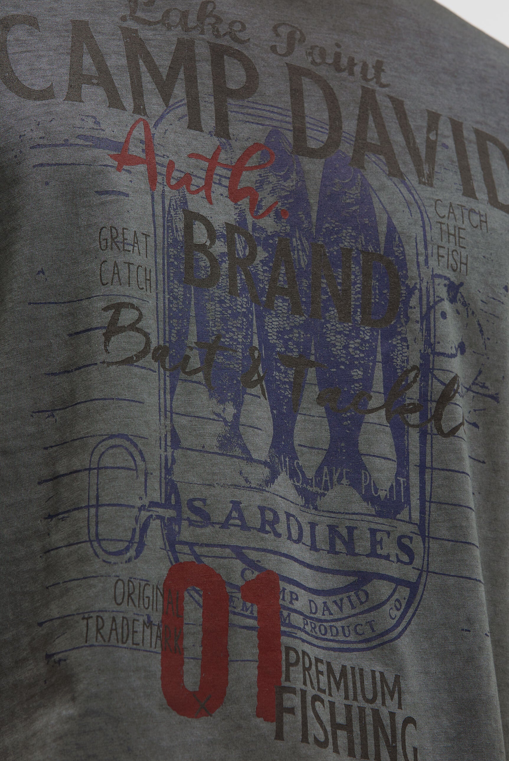 T-shirt barwiony olejem z markowym nadrukiem - 6