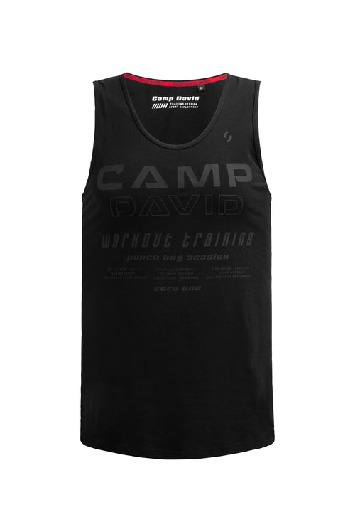Muskelshirt mit Label  Prints black