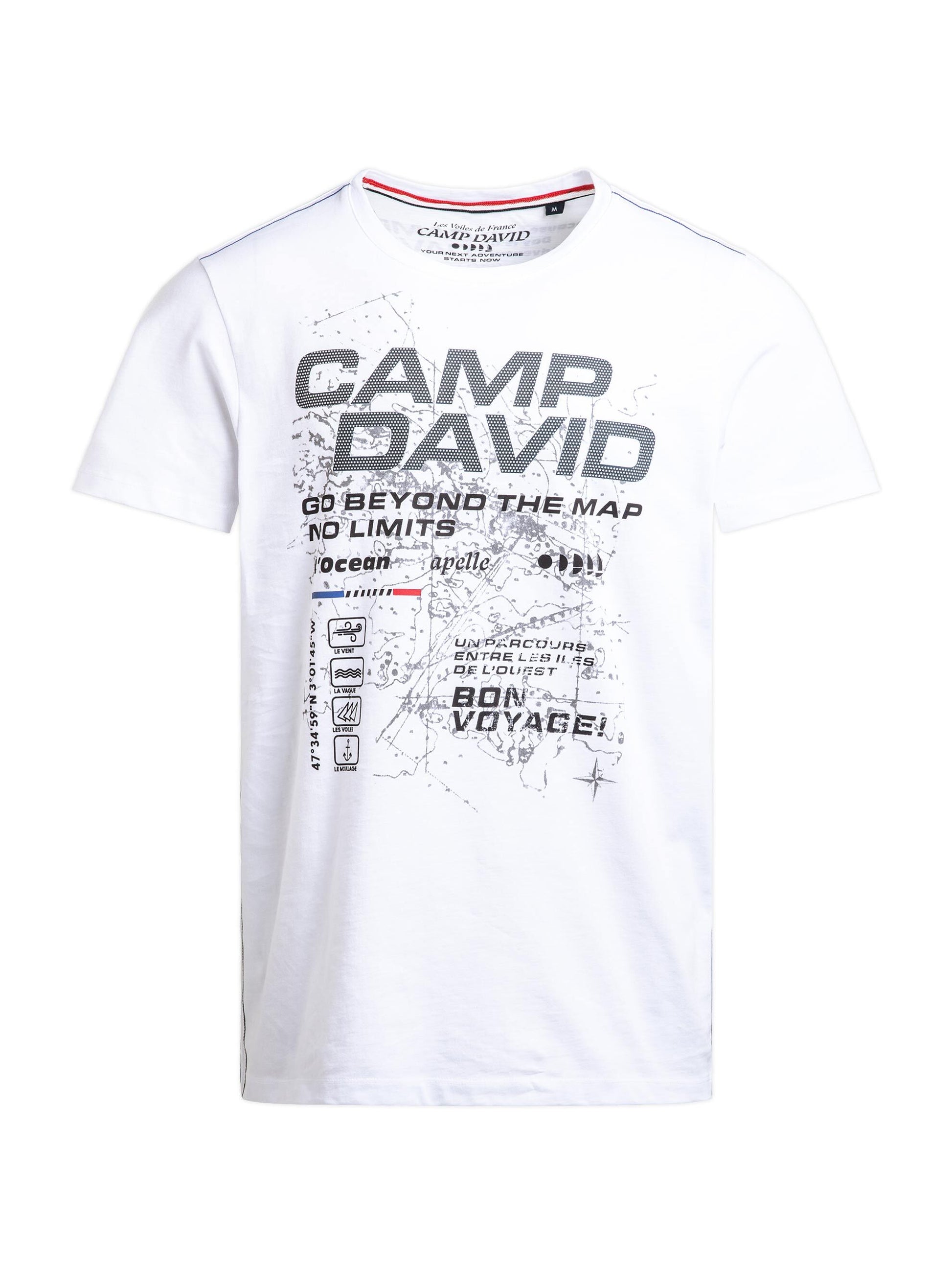 T-Shirt Rundhals mit Logo Artwork opticwhite - 1