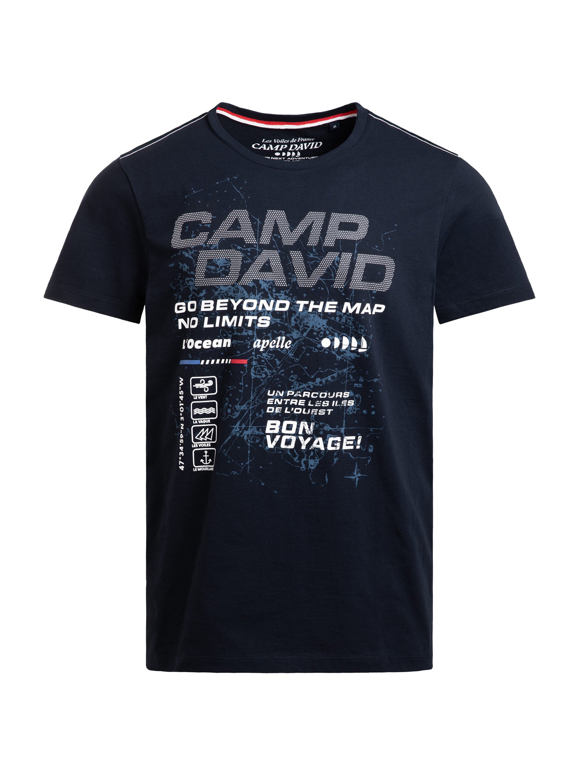 T-Shirt Rundhals mit Logo Artwork blue navy - 1