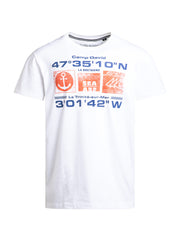 T-Shirt Relaxed Fit mit Rubber Design opticwhite