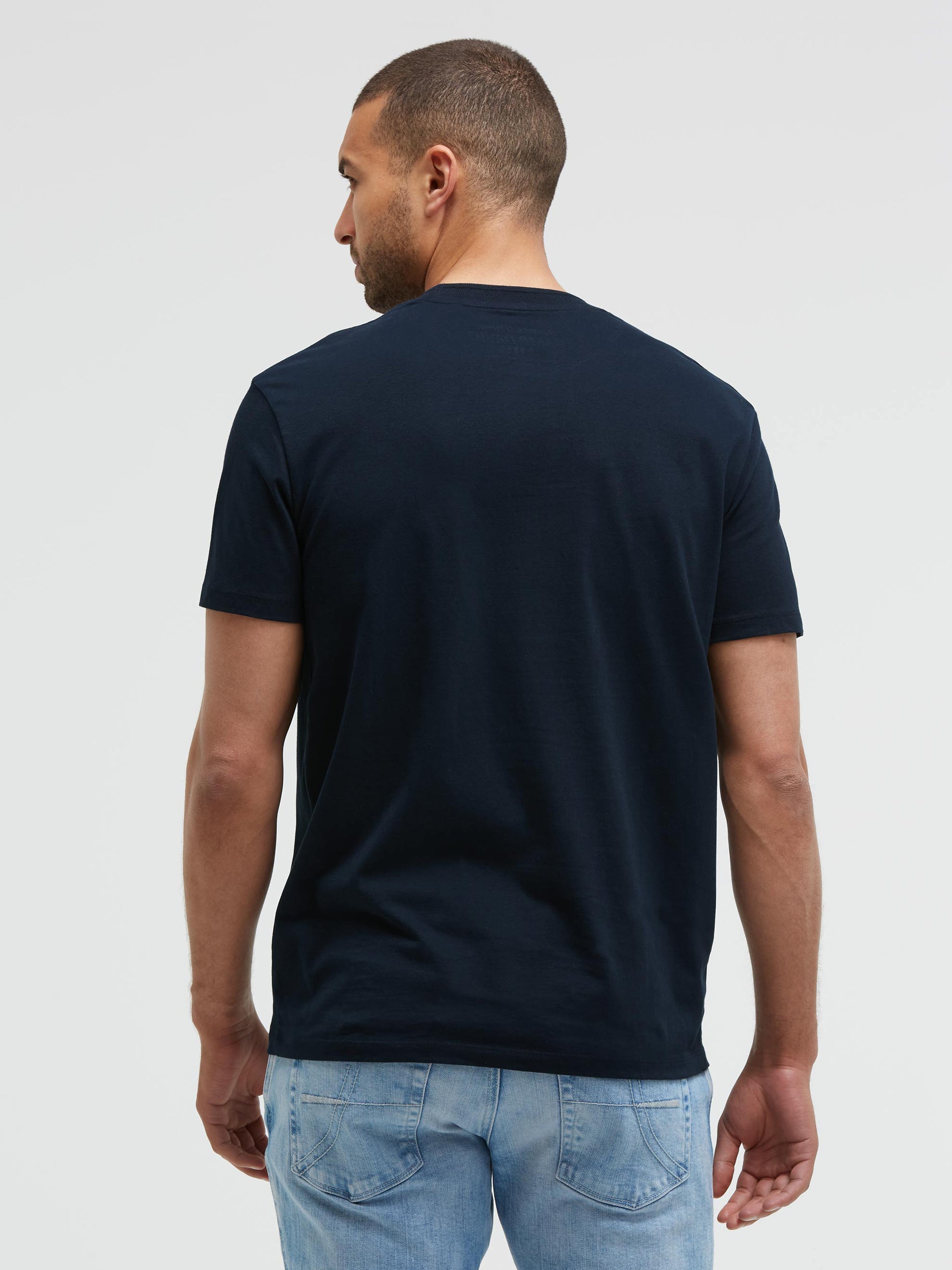 T-Shirt Relaxed Fit mit Logo-Stickereien blue navy - 5