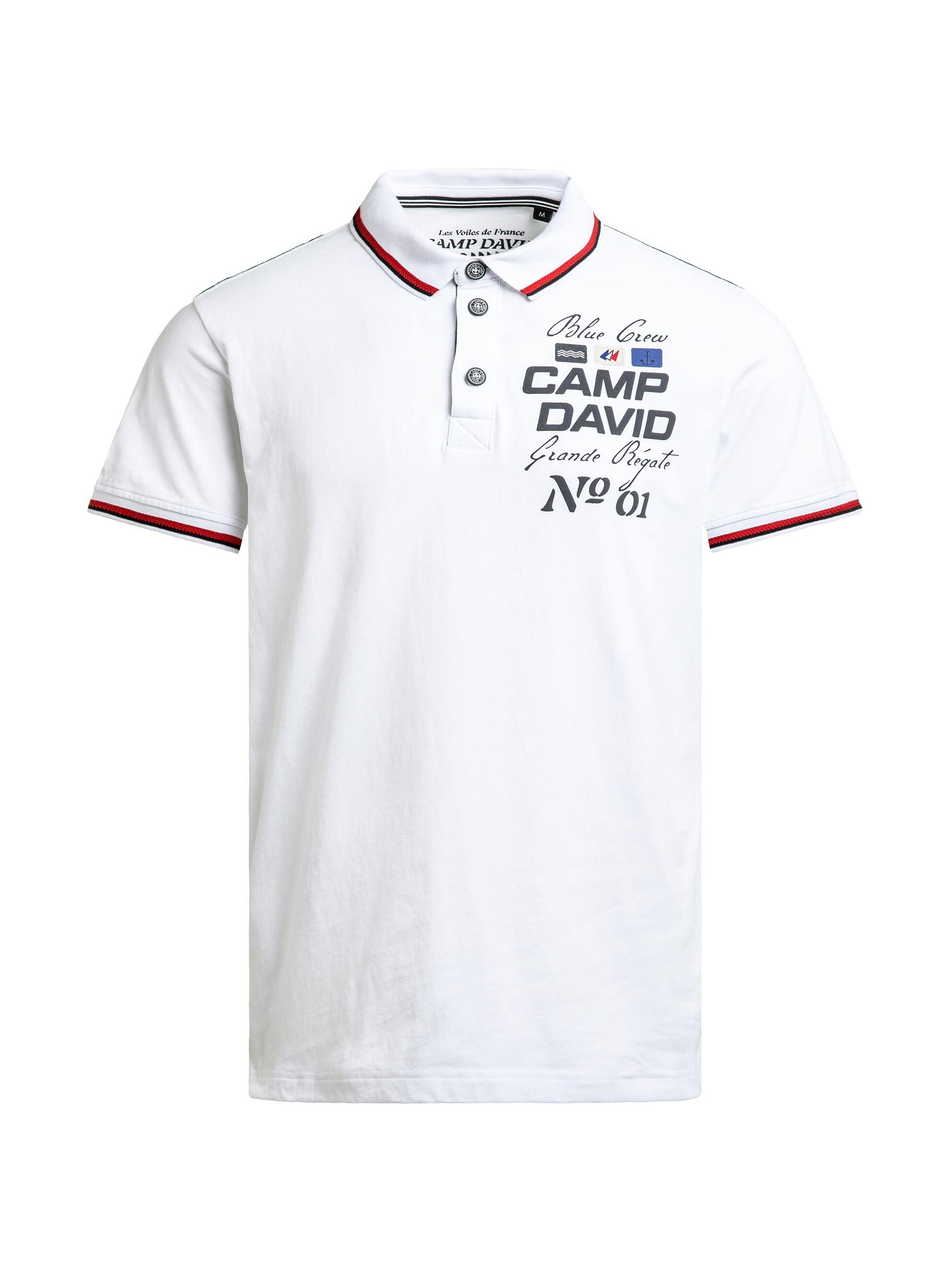 Polo mit Artworks und Special Details opticwhite - 1