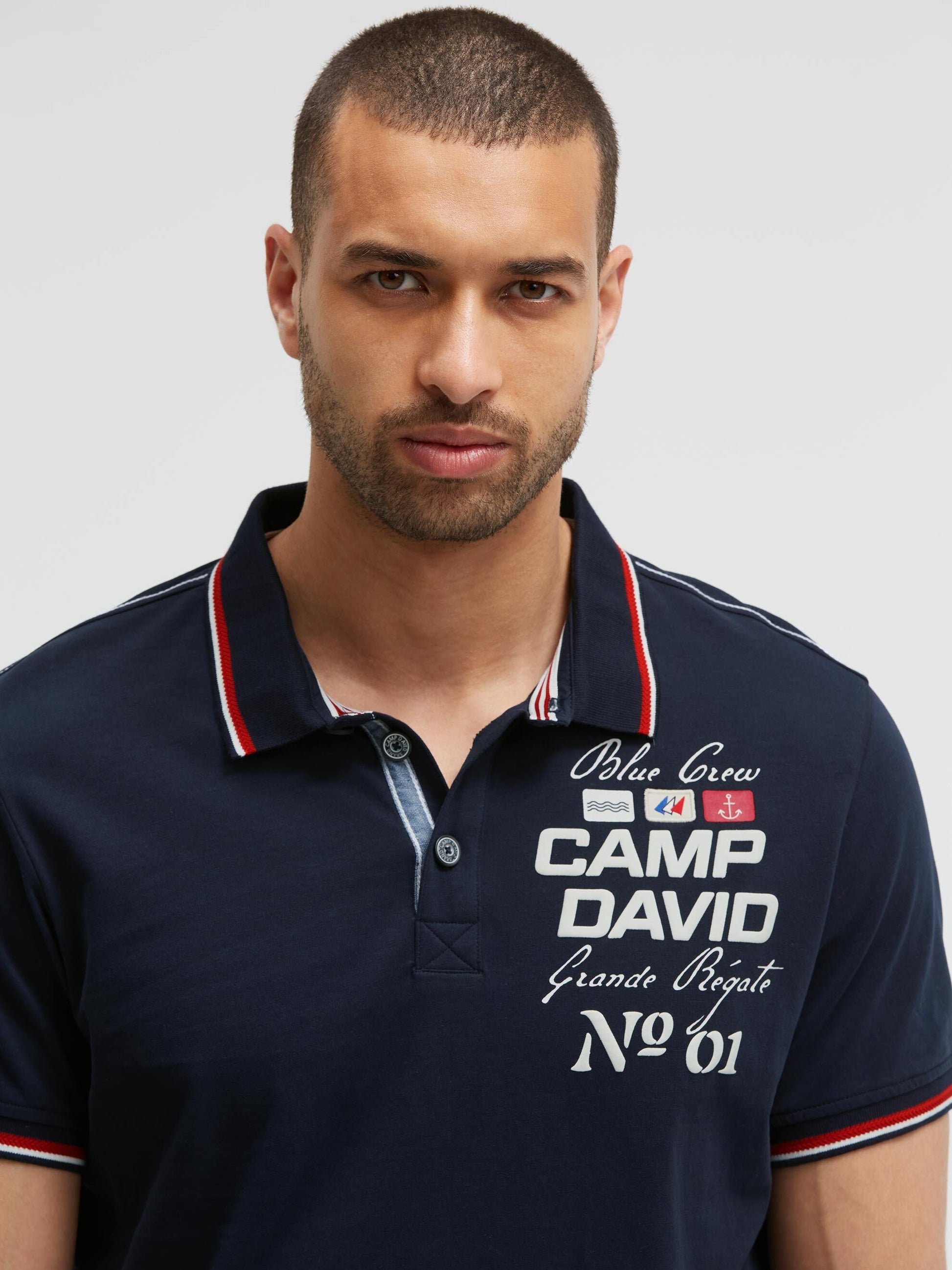 Polo mit Artworks und Special Details blue navy - 4