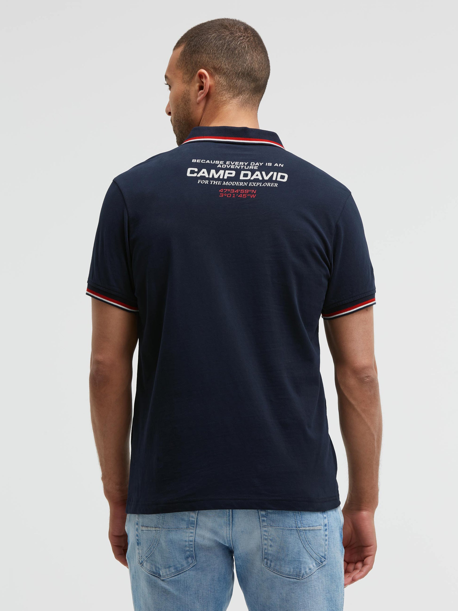 Polo mit Artworks und Special Details blue navy - 5