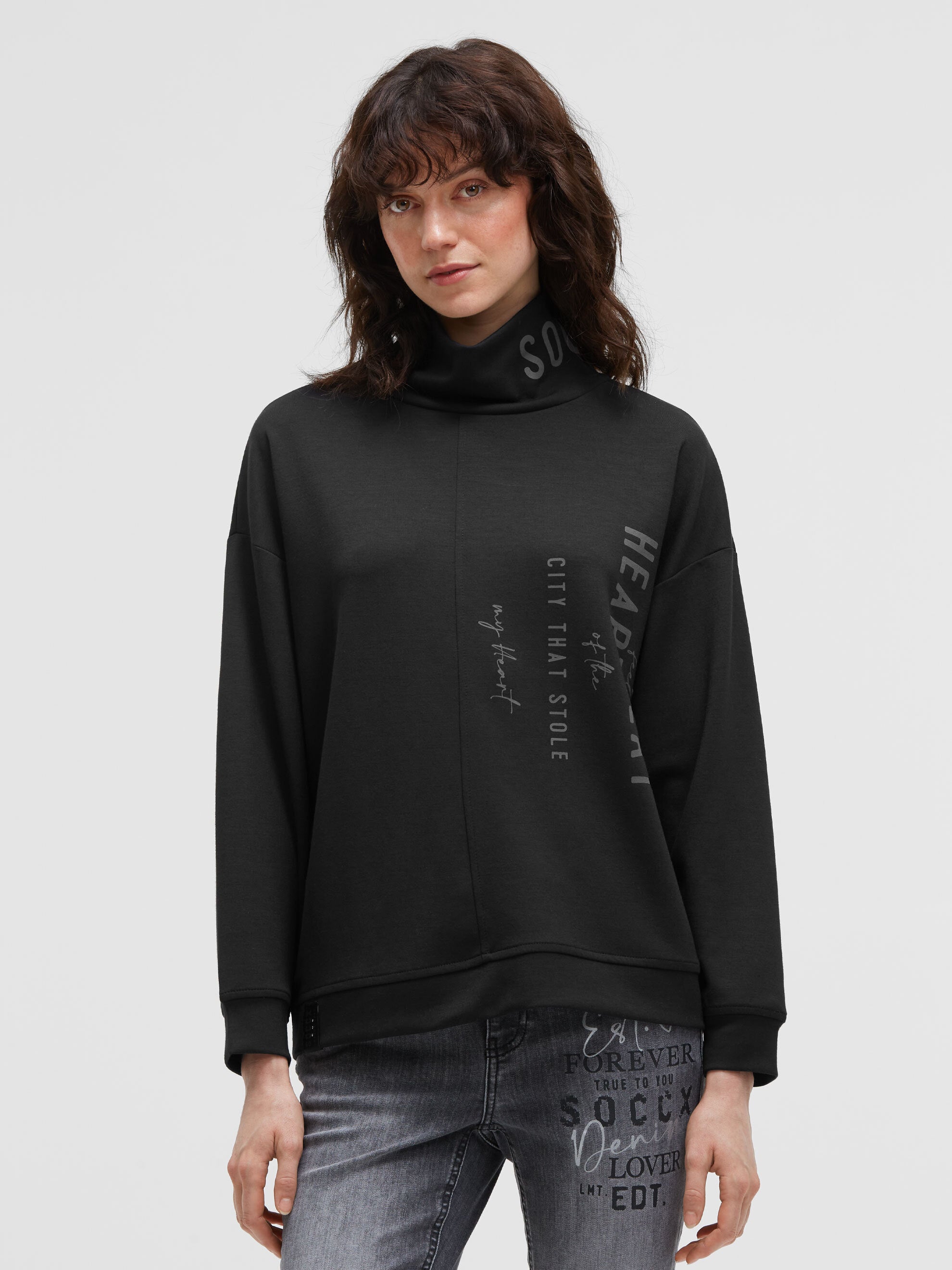 Bluza do nurkowania z stójką i nadrukami z logo