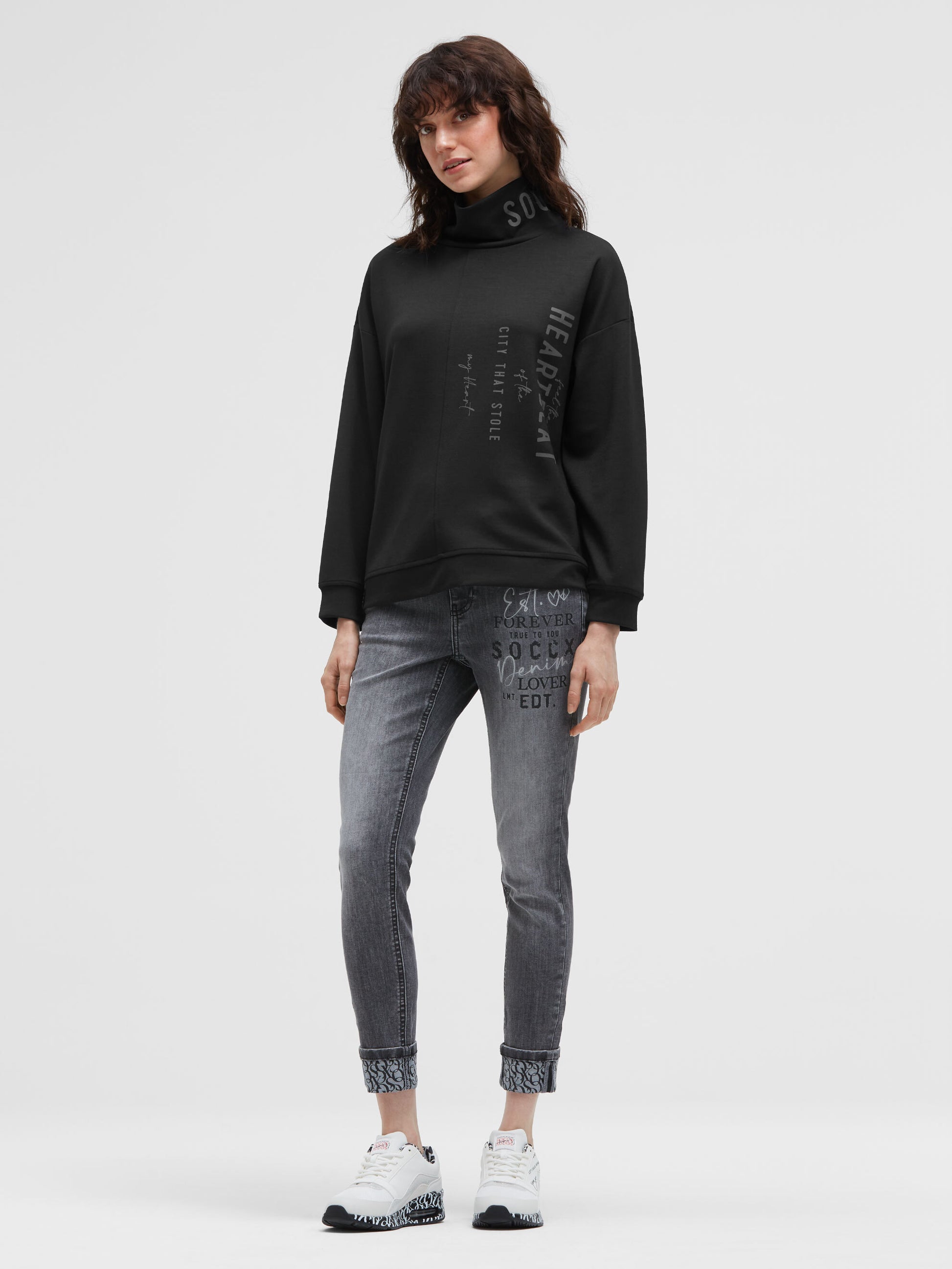 Bluza do nurkowania z stójką i nadrukami z logo - 3